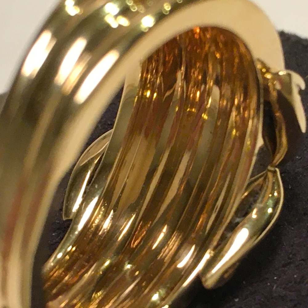 TIFFANY & CO. Vintage Wider 18k Gold Diamond Signature X Crossover Ring … - Picture 7 of 16